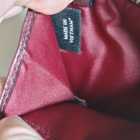 Coach Glitter Mini Wallet Pouch Wristlet Sparkly Pink Zipper Vietnam 5 by 3 - Picture 4 of 12